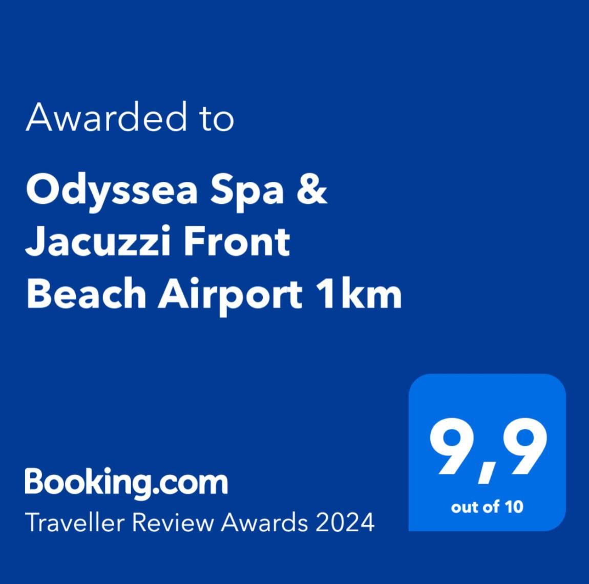 Odyssea Top View & Hot Jacuzzi Front Beach 클레마스티 외부 사진