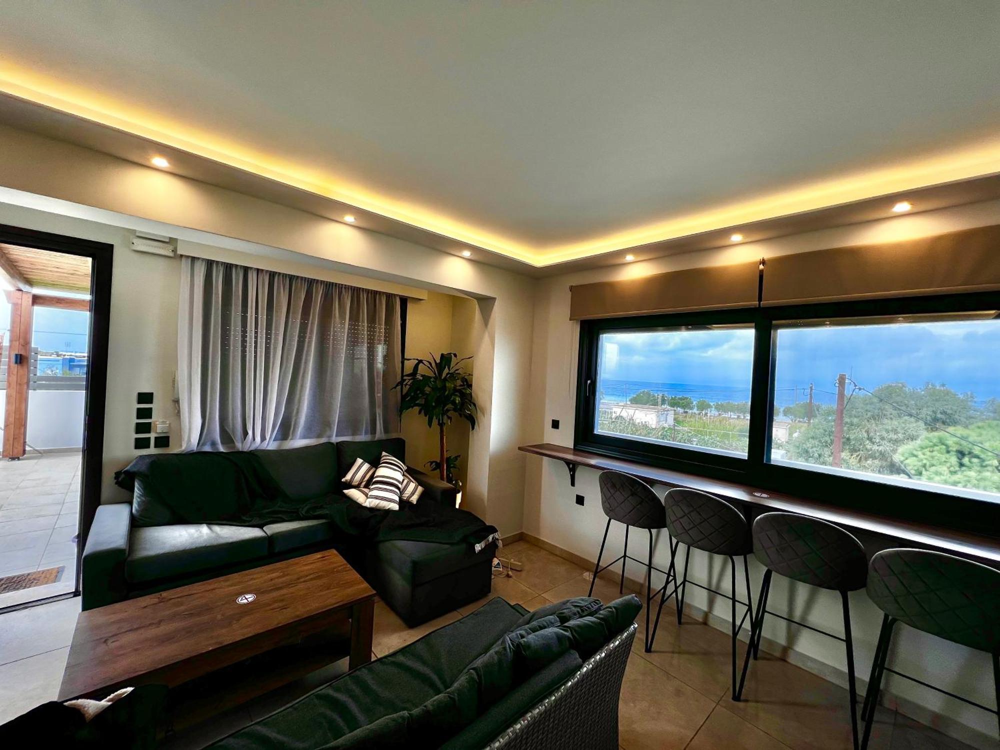 Odyssea Top View & Hot Jacuzzi Front Beach 클레마스티 외부 사진